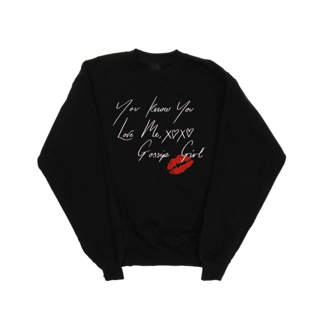 Li-cense Gossip girl dames you know you love me sweatshirt UTBI20069_black large