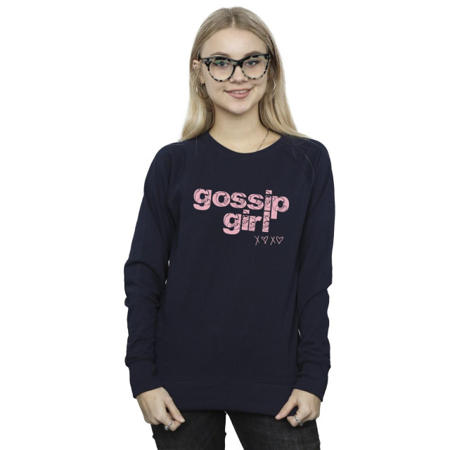 Li-cense Gossip girl dames sweatshirt met swirl-logo UTBI20068_navyblue large