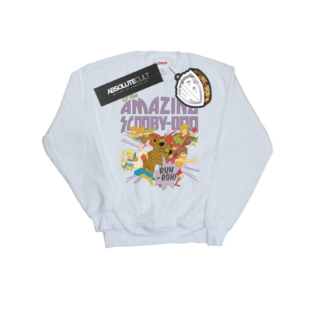 Li-cense Scooby doo heren the amazing scooby sweatshirt UTBI1981_white large
