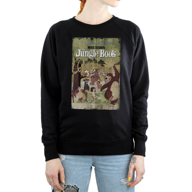 Li-cense Jungle book dames retro poster sweatshirt UTBI1982_black large