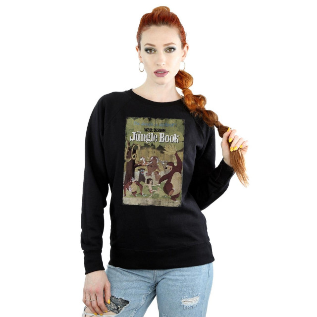 Li-cense Jungle book dames retro poster sweatshirt UTBI1982_black large