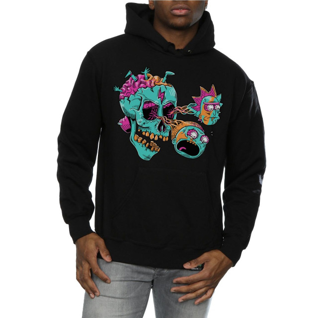 Li-cense Rick and morty unisex oogbal schedel pullover hoodie voor volwassenen UTBI1999_black large
