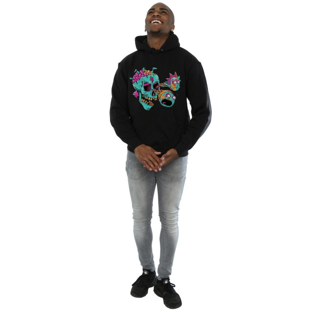 Li-cense Rick and morty unisex oogbal schedel pullover hoodie voor volwassenen UTBI1999_black large