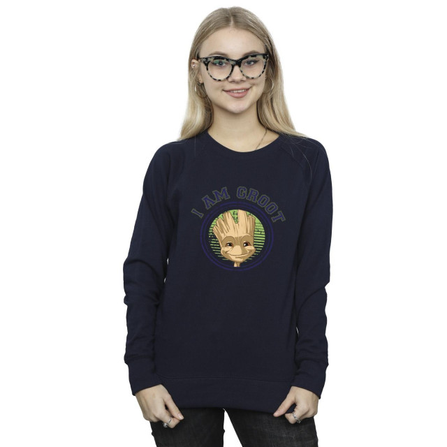 Li-cense Guardians of the galaxy dames groot varsity sweatshirt UTBI19633_navyblue large