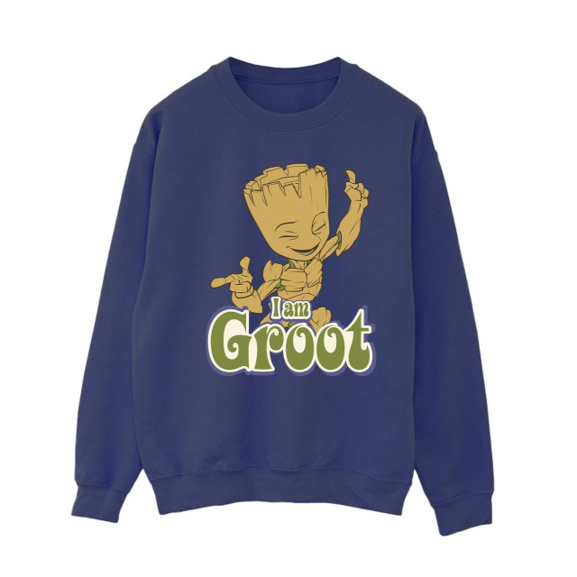 Li-cense Guardians of the galaxy dames groot dansend sweatshirt UTBI19558_navyblue large