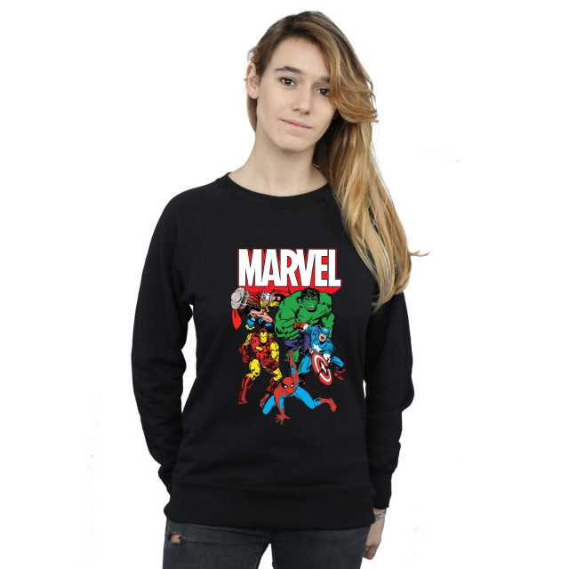 Li-cense Marvel comics dames groeps shot sweatshirt UTBI1971_black large