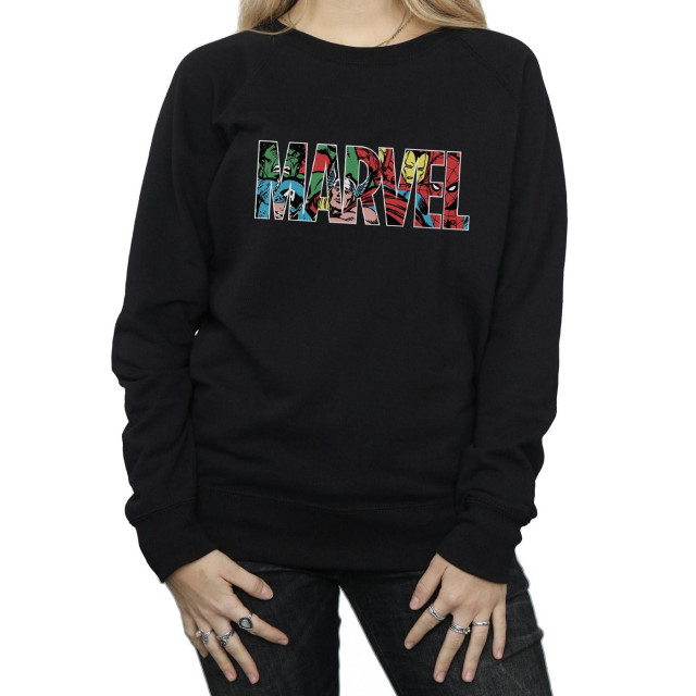 Li-cense Marvel comics dames infill logo sweatshirt UTBI1946_black large