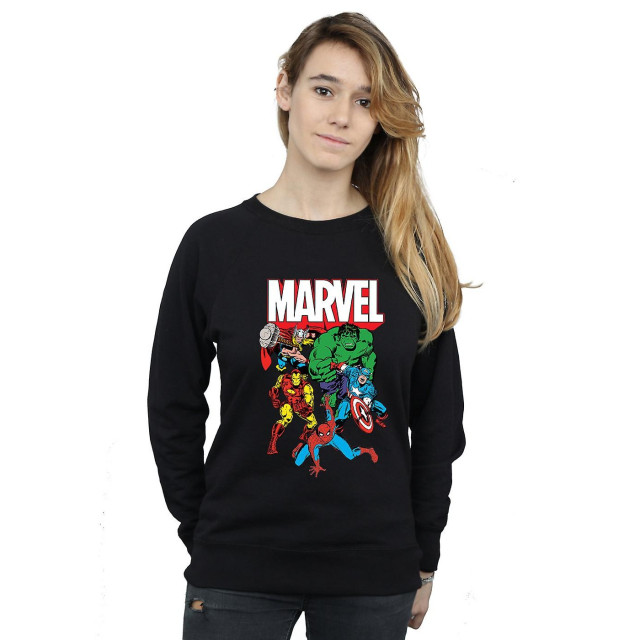 Li-cense Marvel comics dames groeps shot sweatshirt UTBI1971_black large