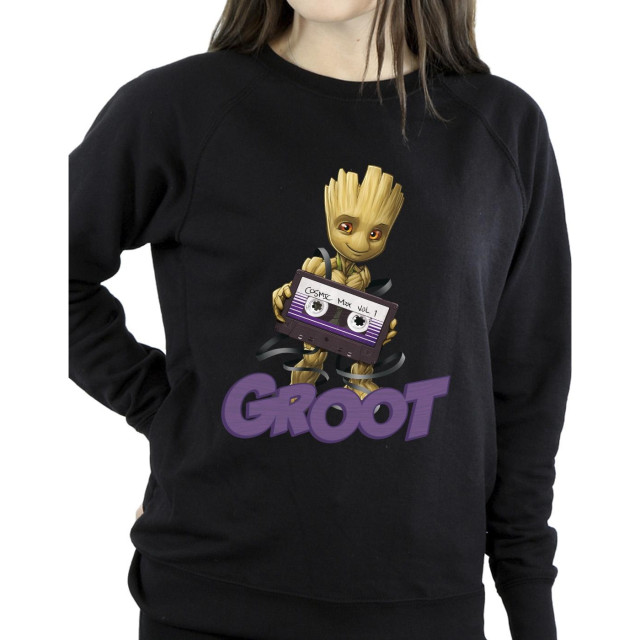 Li-cense Guardians of the galaxy dames groot casette sweatshirt UTBI19579_black large