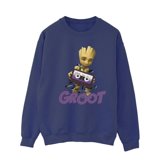 Li-cense Guardians of the galaxy dames groot casette sweatshirt UTBI19579_navyblue large