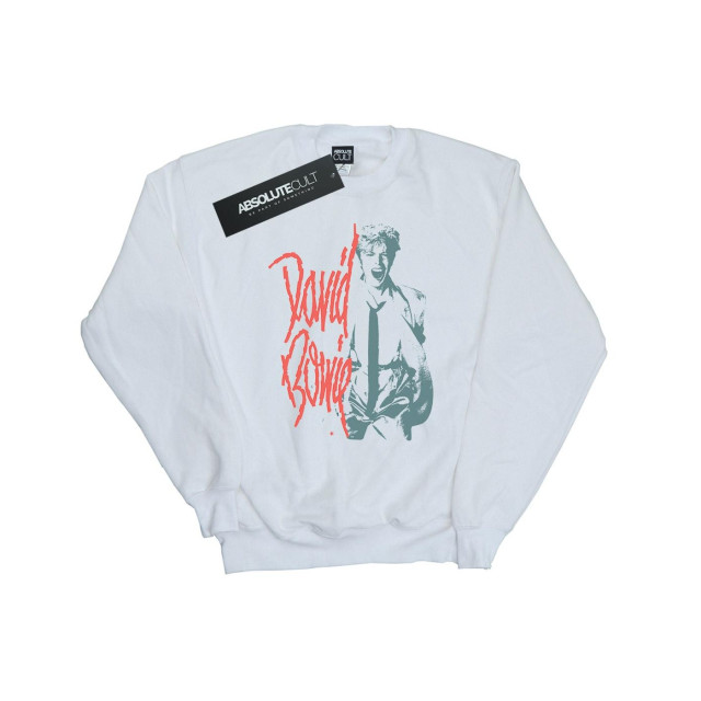 Li-cense David bowie heren mono shout sweatshirt UTBI19354_white large
