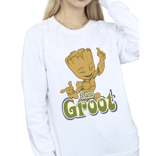 Li-cense Guardians of the galaxy dames groot dansend sweatshirt UTBI19558_white large