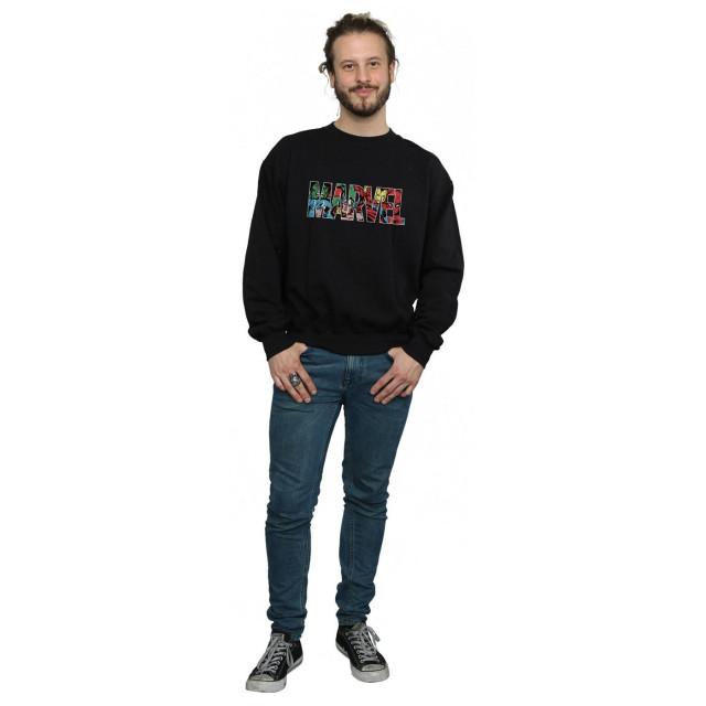 Li-cense Marvel comics heren infill logo sweatshirt UTBI1929_black large