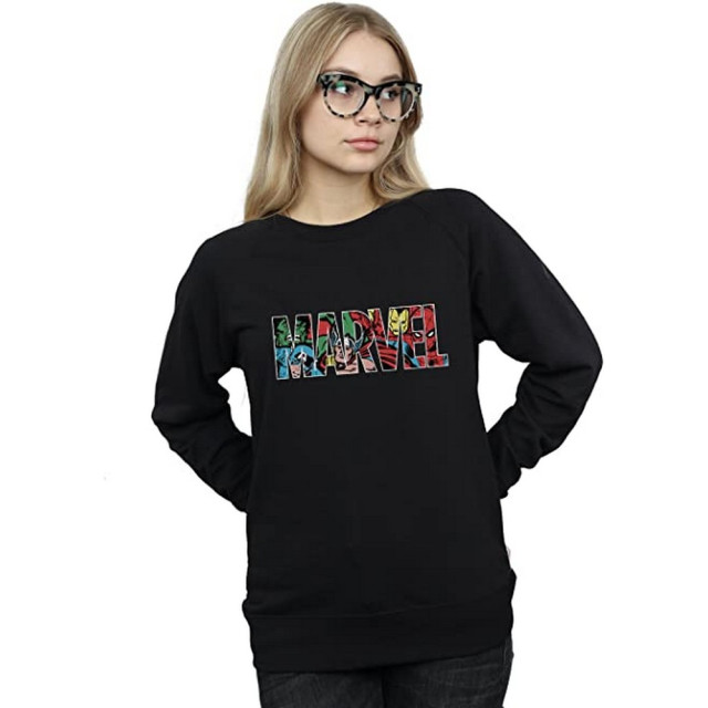 Li-cense Marvel comics dames infill logo sweatshirt UTBI1946_black large