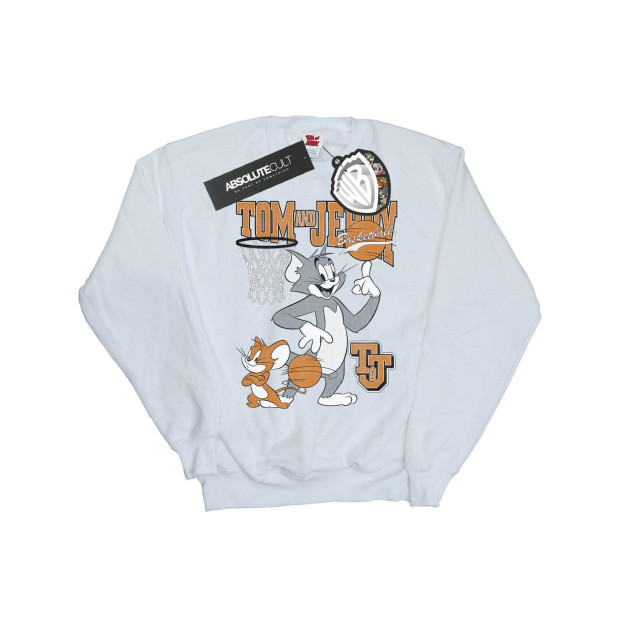 Li-cense Tom and jerry heren spinning basketbal sweatshirt UTBI1923_white large
