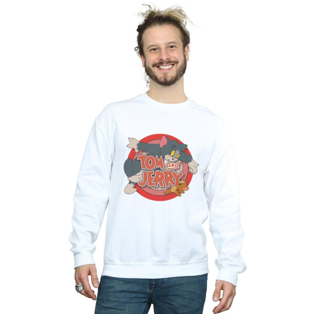 Li-cense Tom and jerry heren klassiek vang sweatshirt UTBI1940_white large