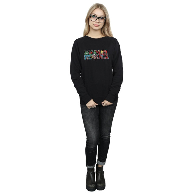 Li-cense Marvel comics dames infill logo sweatshirt UTBI1946_black large