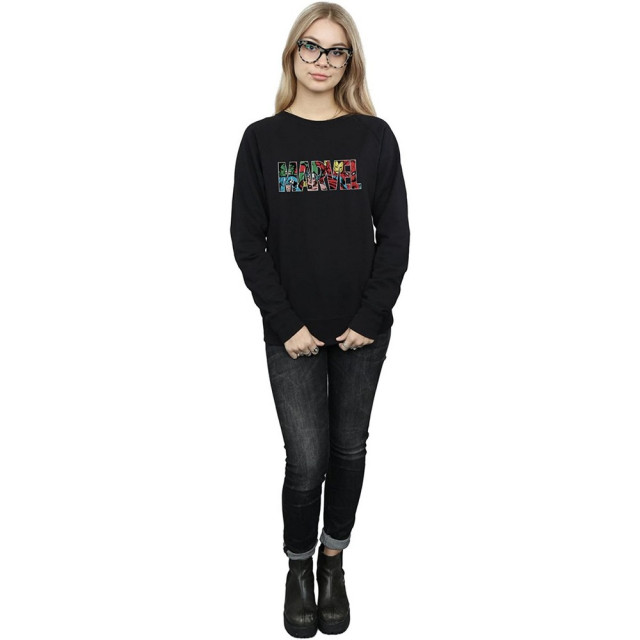 Li-cense Marvel comics dames infill logo sweatshirt UTBI1946_black large