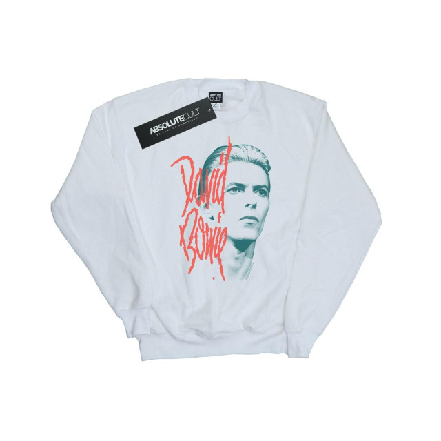 Li-cense David bowie heren mono stare sweatshirt UTBI19353_white large