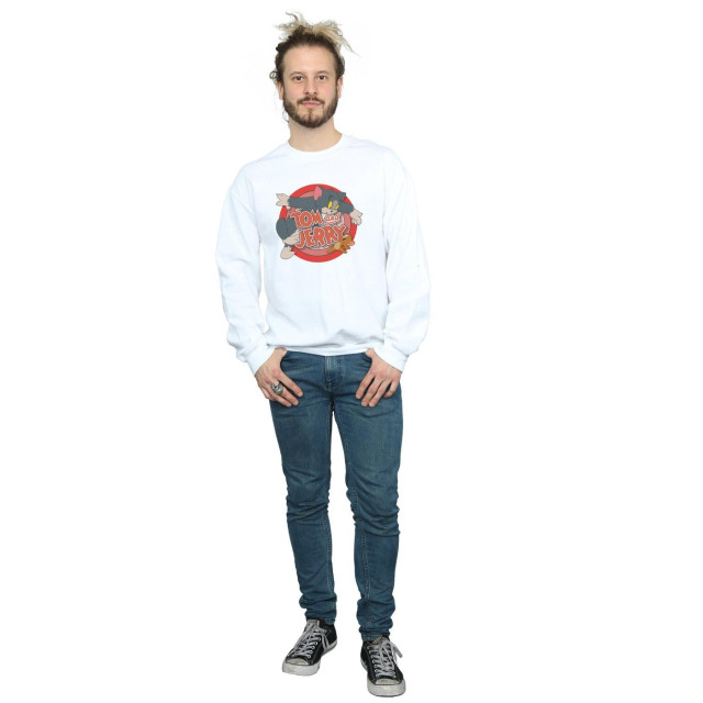 Li-cense Tom and jerry heren klassiek vang sweatshirt UTBI1940_white large