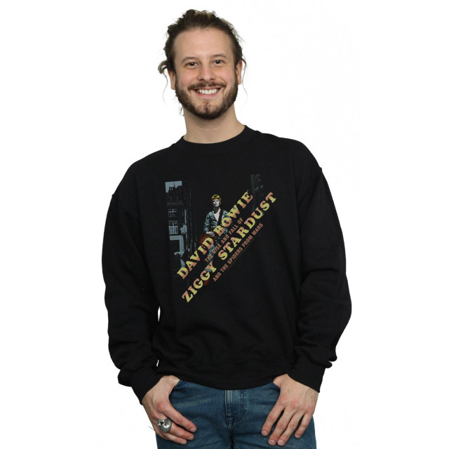 Li-cense David bowie heren ziggy diagonaal sweatshirt UTBI19332_black large