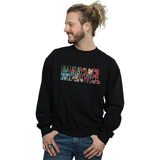 Li-cense Marvel comics heren infill logo sweatshirt UTBI1929_black large