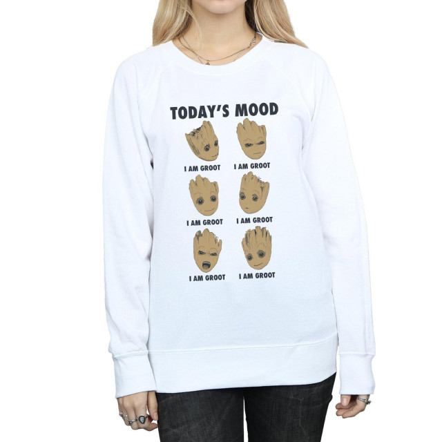 Li-cense Guardians of the galaxy dames today's mood groot sweatshirt UTBI1918_white large