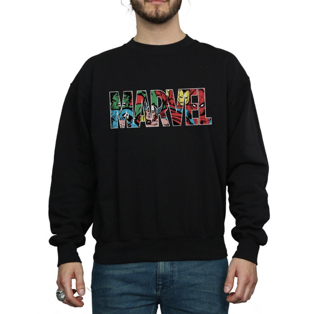 Li-cense Marvel comics heren infill logo sweatshirt UTBI1929_black large