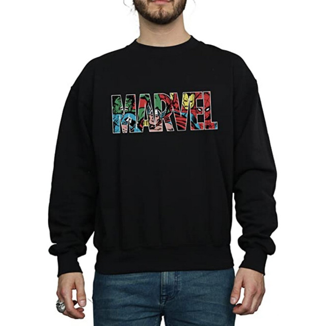 Li-cense Marvel comics heren infill logo sweatshirt UTBI1929_black large