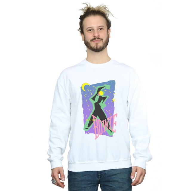 Li-cense David bowie heren maanlichtdans sweatshirt UTBI19224_white large