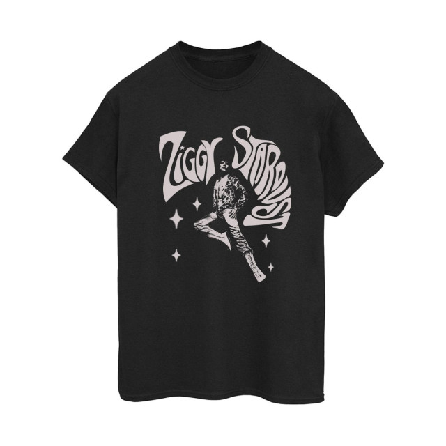 Li-cense David bowie dames ziggy pose katoenen vriendje t-shirt UTBI19145_black large
