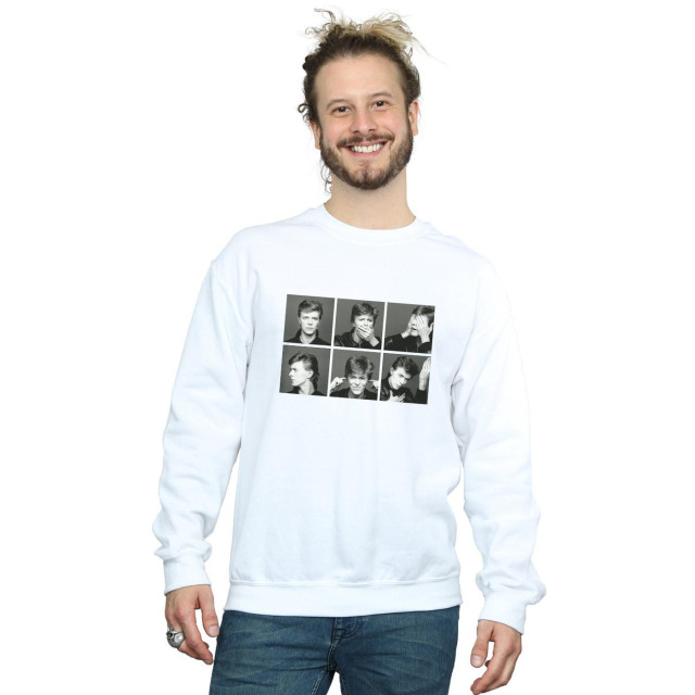 Li-cense David bowie heren foto collage sweatshirt UTBI19085_white large