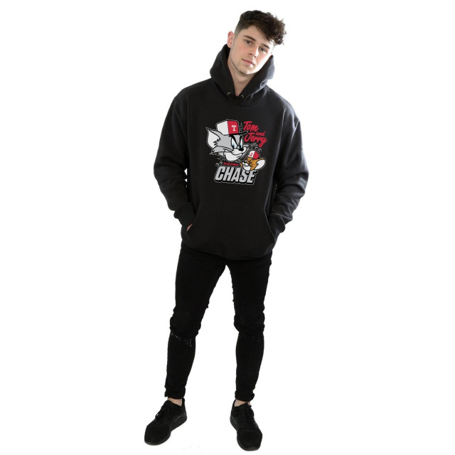 Li-cense Tom and jerry heren cat & mouse chase hoodie UTBI19103_black large