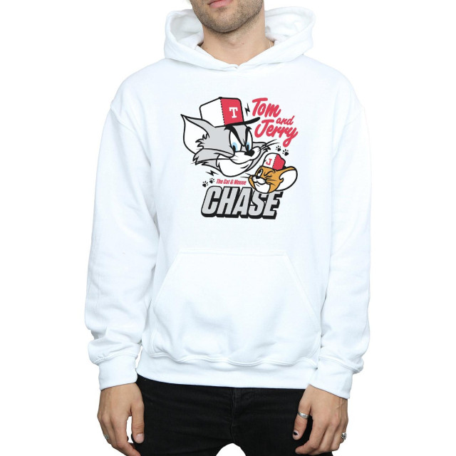Li-cense Tom and jerry heren cat & mouse chase hoodie UTBI19103_white large