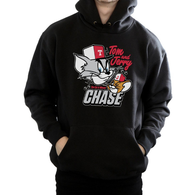 Li-cense Tom and jerry heren cat & mouse chase hoodie UTBI19103_black large