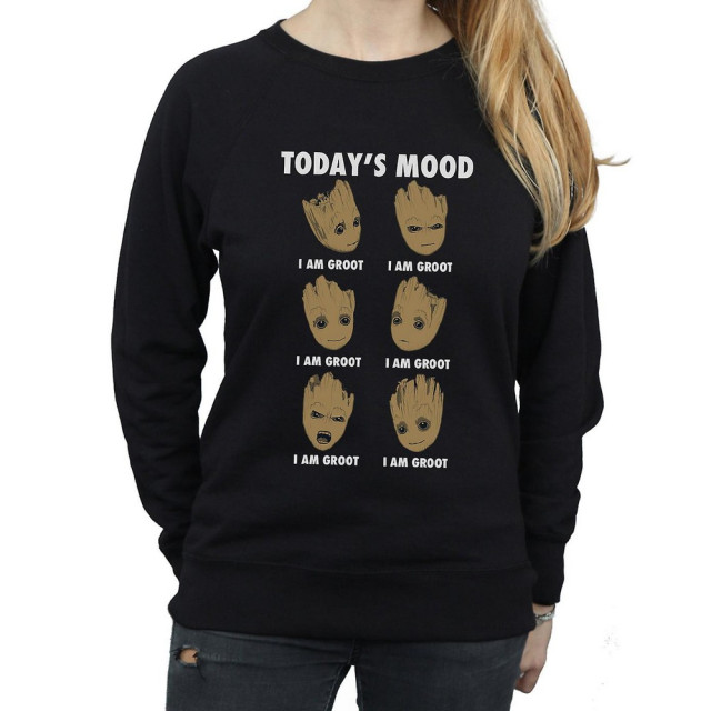 Li-cense Guardians of the galaxy dames today's mood groot sweatshirt UTBI1918_black large