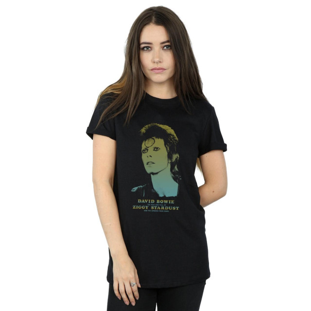 Li-cense David bowie dames ziggy verloop katoenen vriend t-shirt UTBI19024_black large