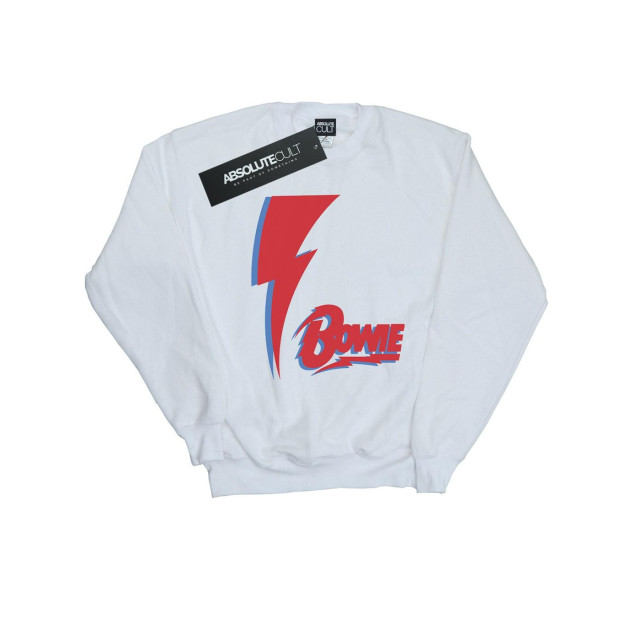 Li-cense David bowie heren sweatshirt rood bolt UTBI19105_white large