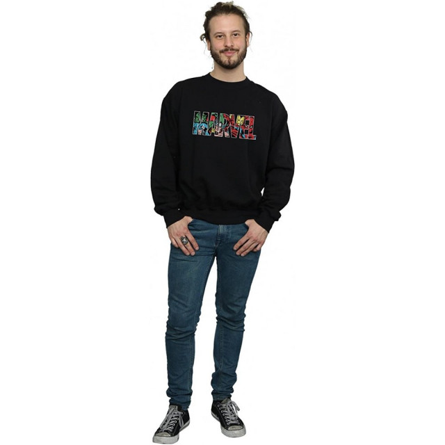 Li-cense Marvel comics heren infill logo sweatshirt UTBI1929_black large