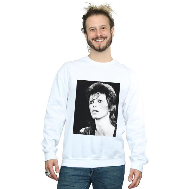 Li-cense David bowie heren sweatshirt met ziggy-uiterlijk UTBI19152_white large
