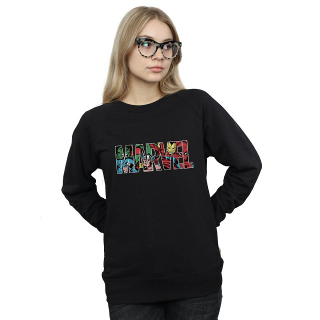 Li-cense Marvel comics dames infill logo sweatshirt UTBI1946_black large
