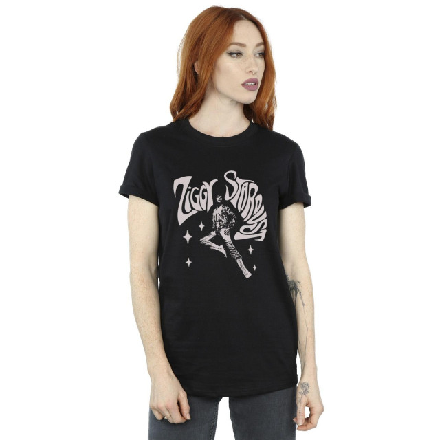 Li-cense David bowie dames ziggy pose katoenen vriendje t-shirt UTBI19145_black large