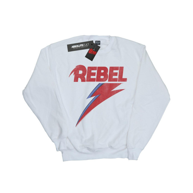 Li-cense David bowie heren distressed rebel sweatshirt UTBI19378_white large