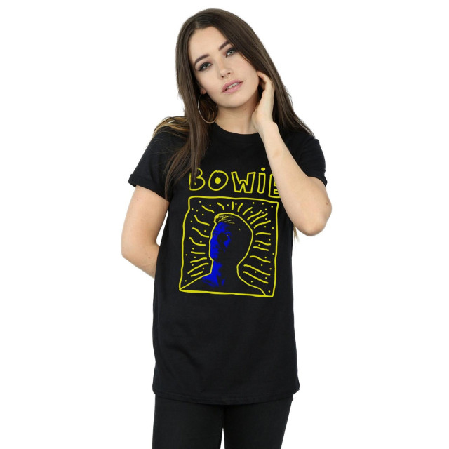 Li-cense David bowie dames 90s frame katoenen vriend t-shirt UTBI19021_black large