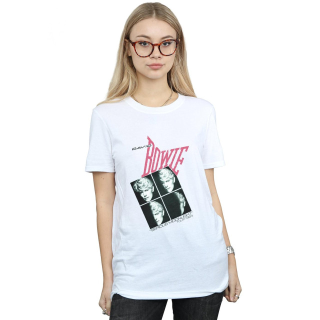 Li-cense David bowie dames serious moonlight tour 83 katoenen vriend t-shirt UTBI19022_white large