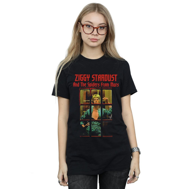 Li-cense David bowie dames ziggy stardust spider katoenen vriendje t-shirt UTBI19096_black large