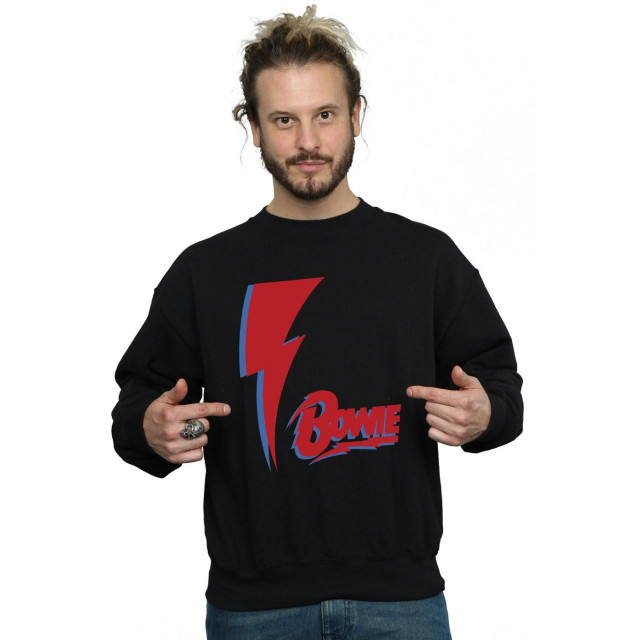 Li-cense David bowie heren sweatshirt rood bolt UTBI19105_black large