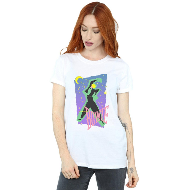 Li-cense David bowie dames moonlight dance katoenen vriendje t-shirt UTBI18932_white large