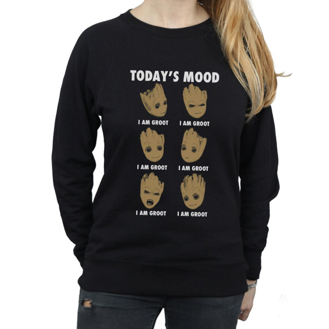 Li-cense Guardians of the galaxy dames today's mood groot sweatshirt UTBI1918_black large