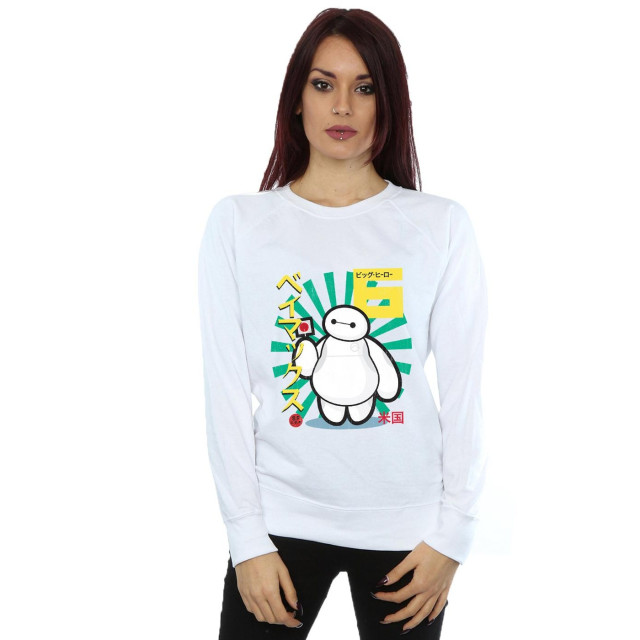 Li-cense Big hero 6 dames baymax lollipop sweatshirt UTBI1896_white large